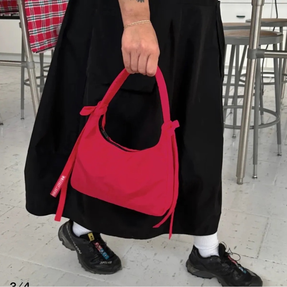 BAGGU x Sandy Liang Mini Bow Shoulder Bag in Red Candy Apple (new without tags)
